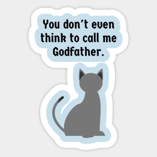 The Godfather/Cat Sticker